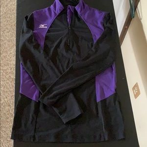 Black and Purple Mizuno Workout Jacket